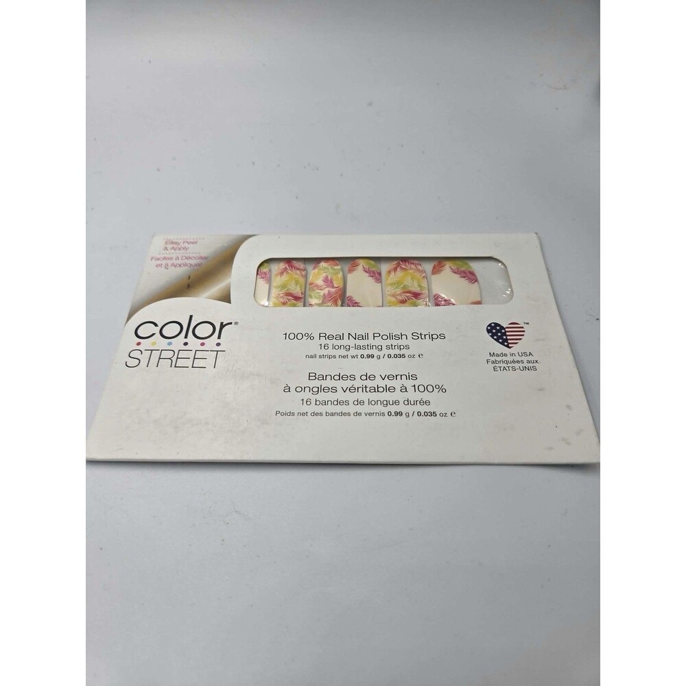 Color Street Nail Polish Strips Multicolor Glossy Floral Easy Apply Frond of You